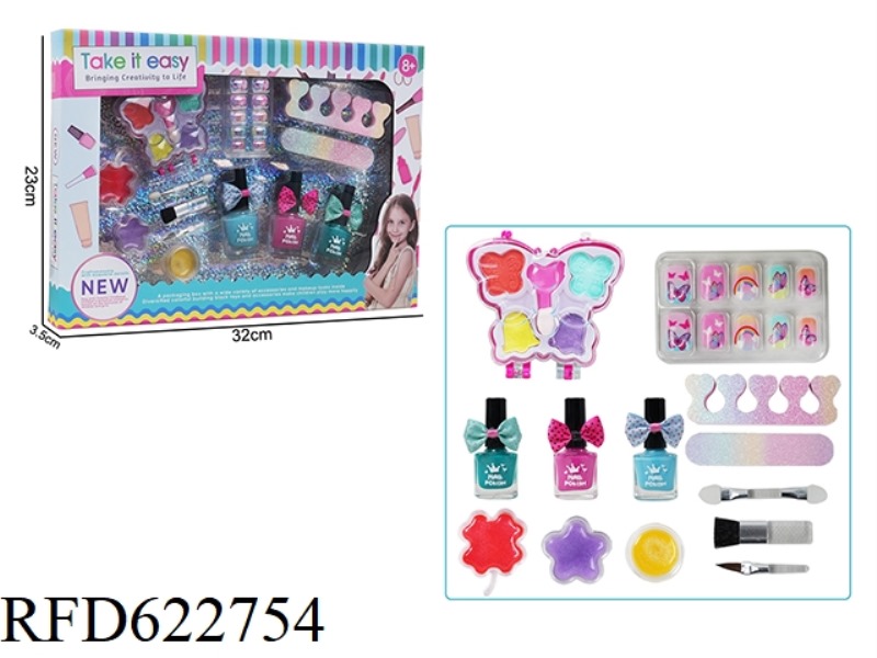 GIRLS' MAKEUP AND NAIL ART SET TOYS