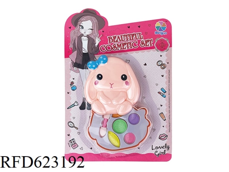 SMALL WHITE RABBIT TOY MAKEUP