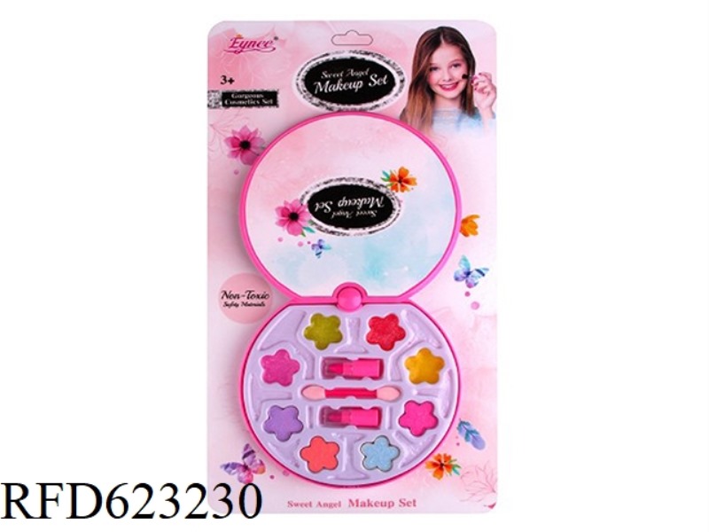 GIRLS MAKEUP ACCESSORIES PINK ROUND BOX