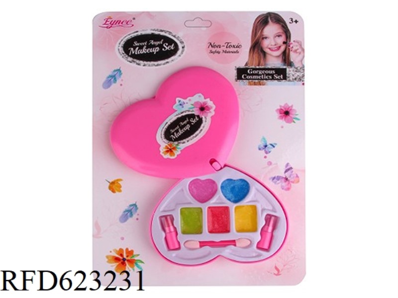 GIRLS MAKEUP JEWELRY HEART PINK BOX