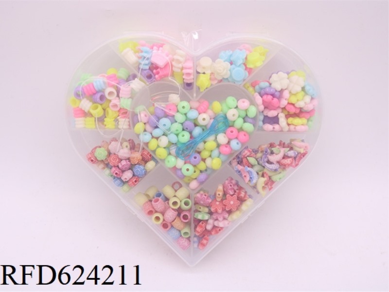 HEARTS DIY PUZZLE BEADS