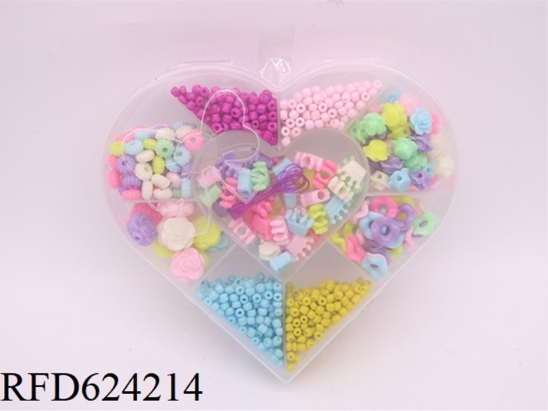 HEARTS DIY PUZZLE BEADS