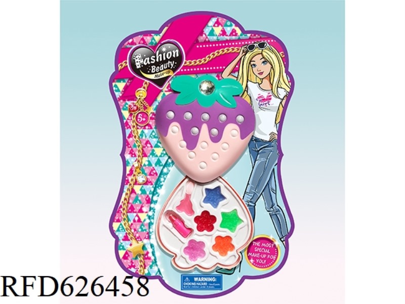 1 LAYER STRAWBERRY MAKEUP BOX