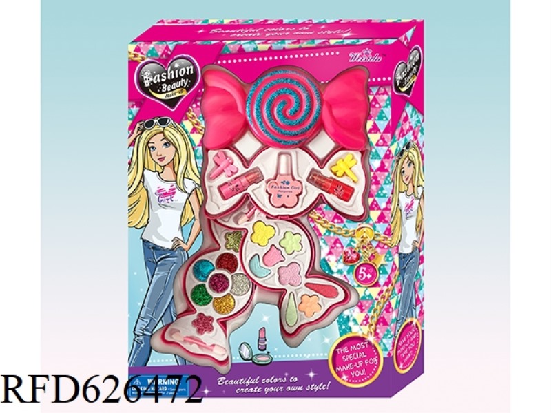 THREE LAYER CANDY AND MAKEUP SET