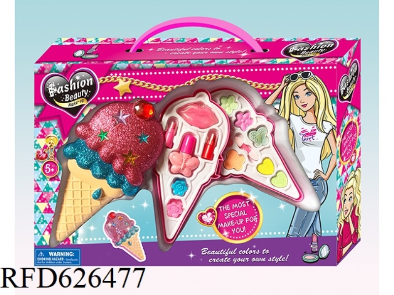 TWO LAYERS OF MAKEUP IN ICE CREAM CONES