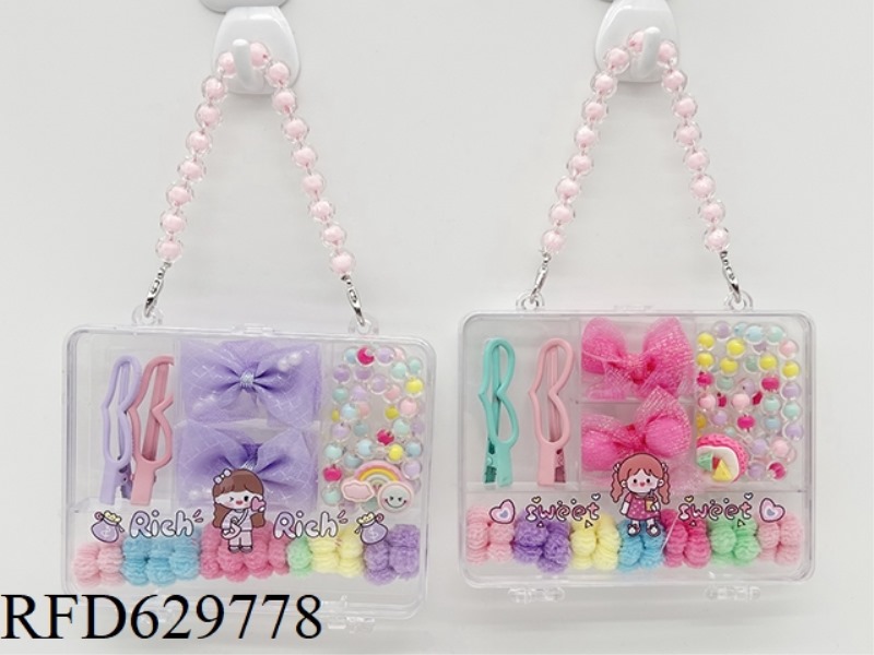GIRL'S ACCESSORY SET (HAIR CLIP+HEADBAND+NECKLACE)
