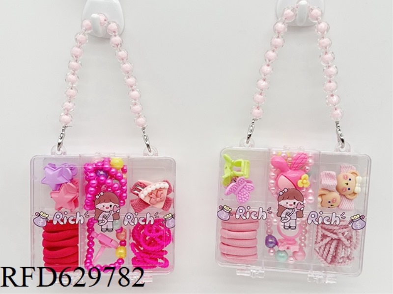 GIRL'S ACCESSORY SET (HAIR CLIP+HEADBAND+BRACELET+RING)