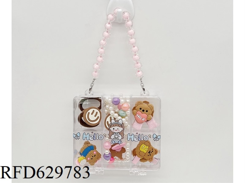 GIRL'S ACCESSORY SET (HAIR CLIP+HEADBAND+NECKLACE+BRACELET+RING)