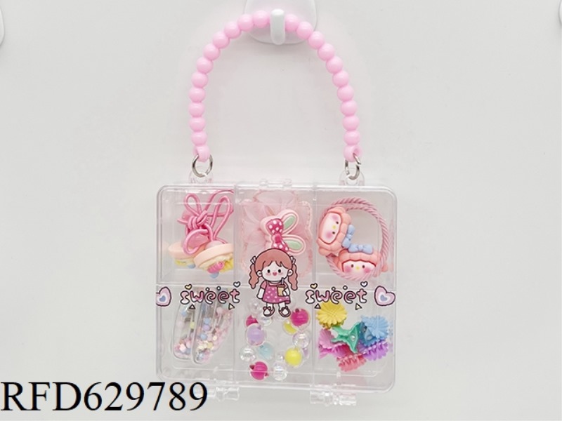 GIRL'S ACCESSORY SET (HAIR CLIP+HEADBAND+BRACELET)
