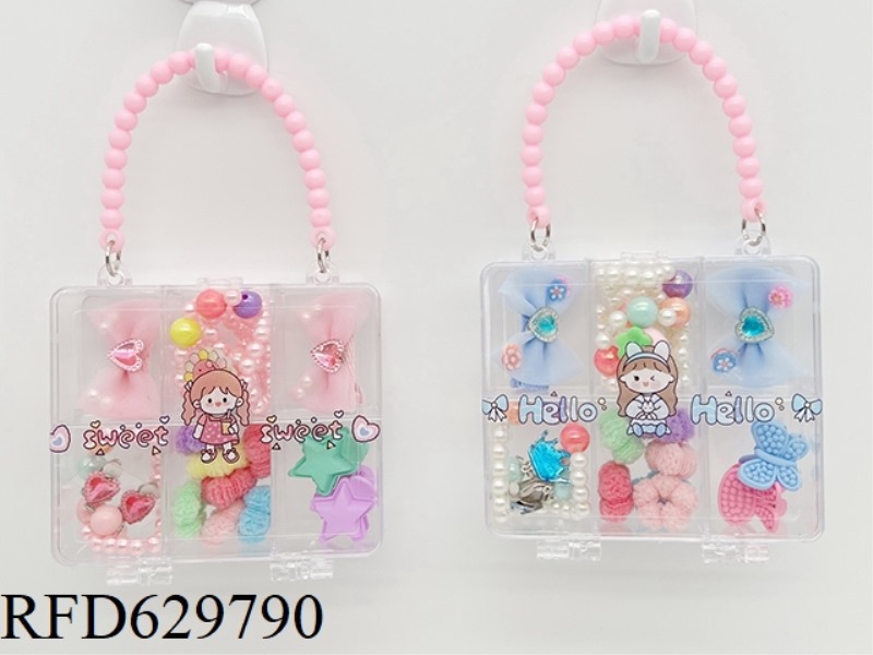 GIRL'S ACCESSORY SET (HAIR CLIP+HEADBAND+NECKLACE+BRACELET+EARRINGS)