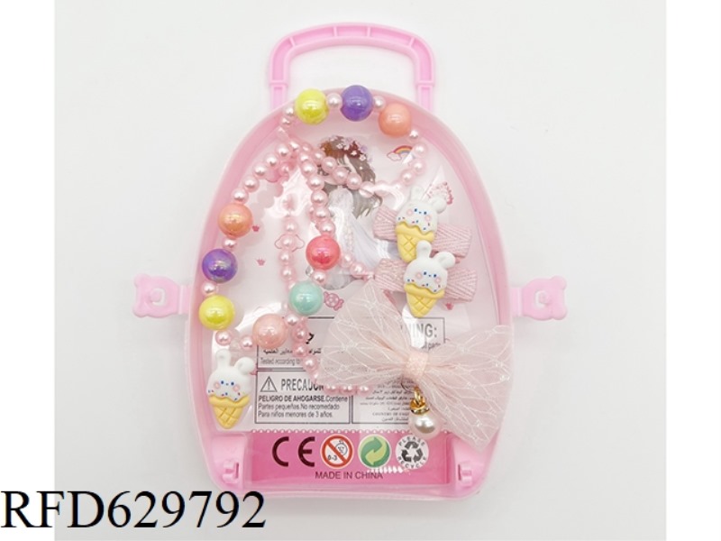 JEWELRY SET (NECKLACE+BRACELET+HAIR CLIP)