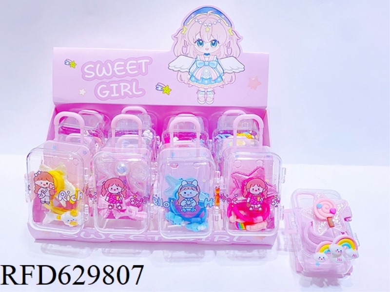 LUGGAGE ACCESSORY SET (HAIR CLIP+HAIR CORD) 12PCS