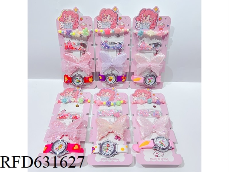 ACCESSORIES SET (HAIRPIN + WATCH + BRACELET)