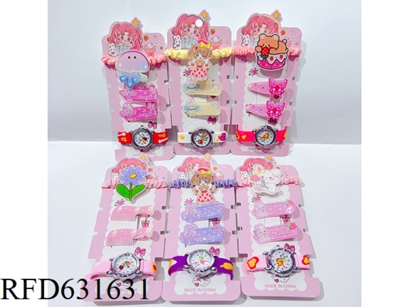 ACCESSORIES SET (HAIRPIN + BAND + WATCH)