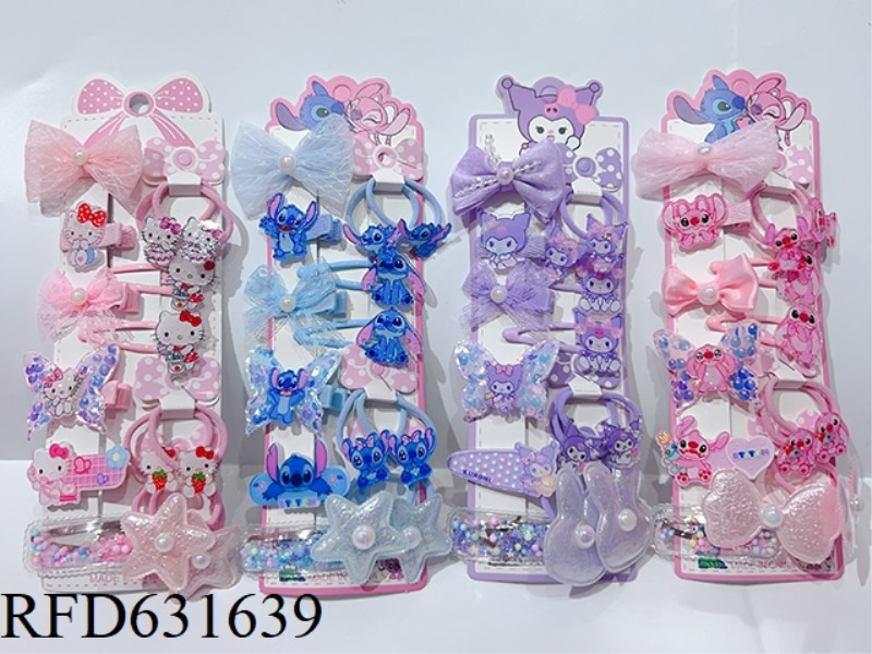 STEEDY SANRIO ACCESSORIES SET (HAIRPIN + LEATHER BAND)