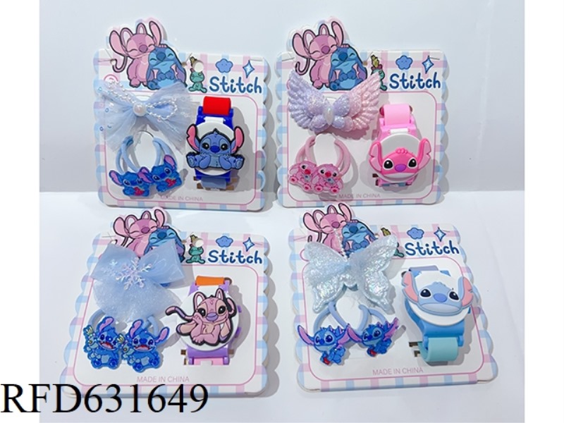 STEEDY ACCESSORIES SET (BOBBY PIN + LEATHER BAND + WATCH)