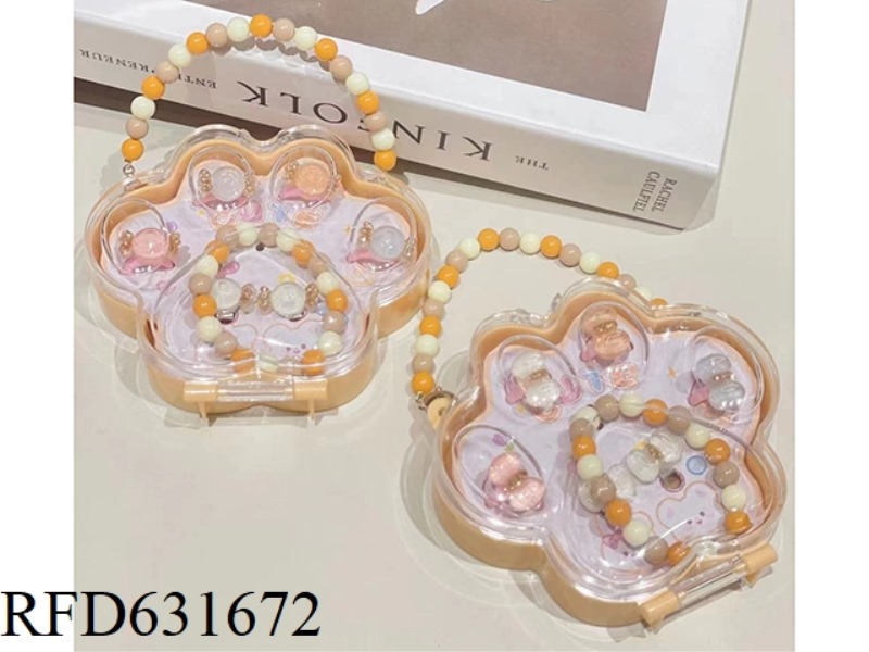 KITTEN CLAW HANDBAG JEWELRY SET (RING + BRACELET + EAR CLIP)