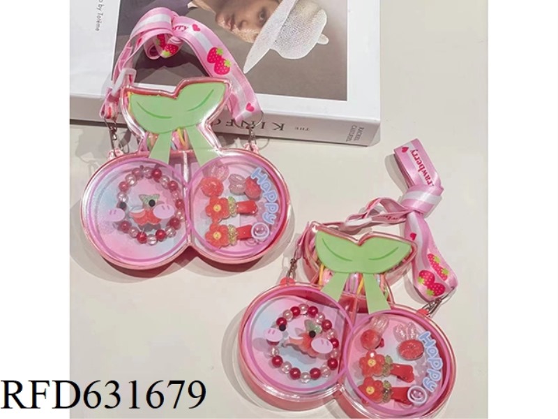 CHERRY STRAP BOX ACCESSORIES SET (BAND + RING + BRACELET + HAIRPIN)