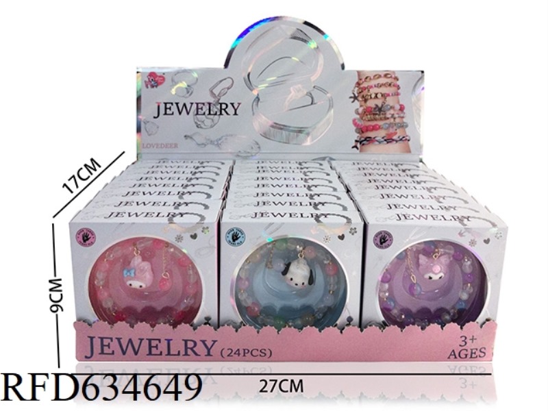 HIGH END COLORFUL BEAD BRACELET 24PCS