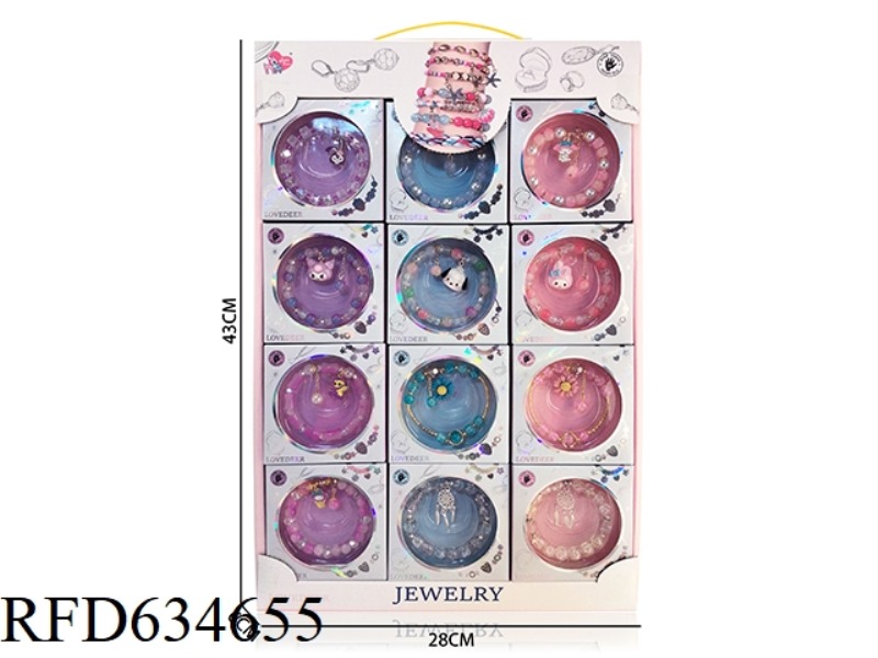 HIGH END COLORFUL BEAD BRACELET 36PCS