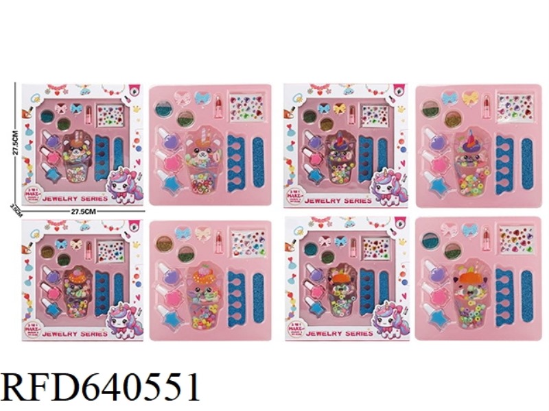 ICE CREAM MACARON BEADS + MAKEUP