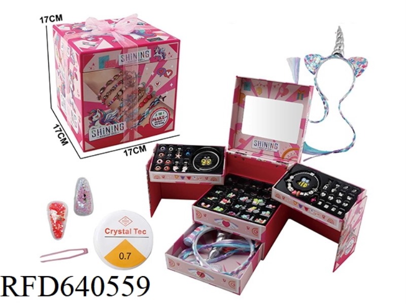 CRAFT BOX BEADED JEWELRY SET