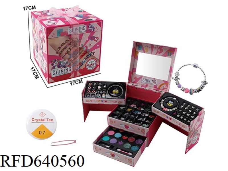 CRAFT BOX MAKEUP BEADED PANDORA SET
