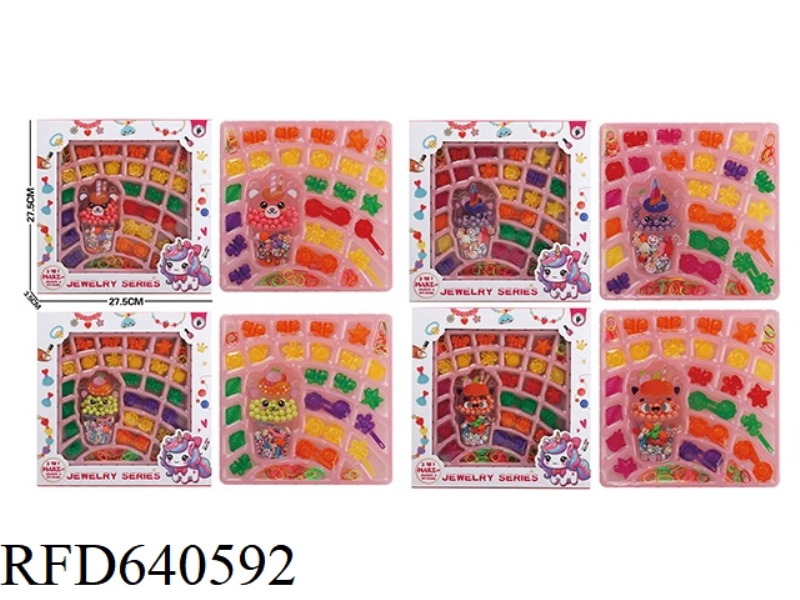 ICE CREAM WHITE BEADS + HAIR CLIPS