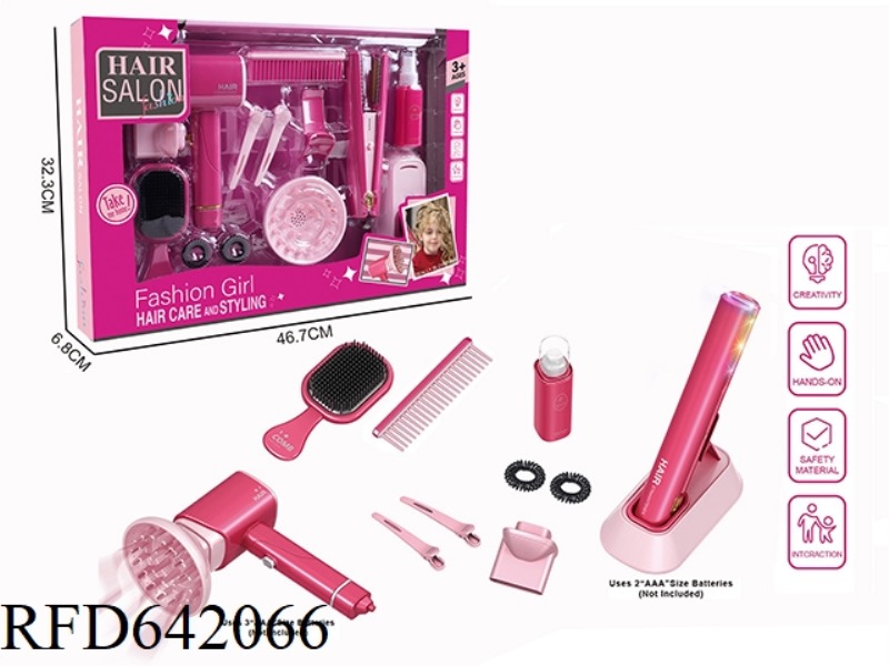 ELECTRIC SIMULATION HAIRDRESSING SET (13-PIECE SET WITH HAIR STRAIGHTENER)