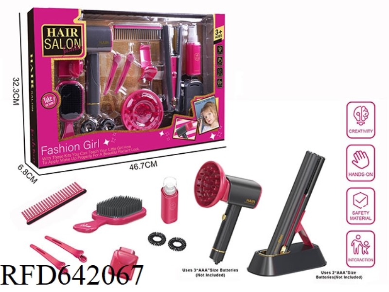 ELECTRIC SIMULATION HAIRDRESSING SET (13-PIECE SET WITH HAIR STRAIGHTENER)