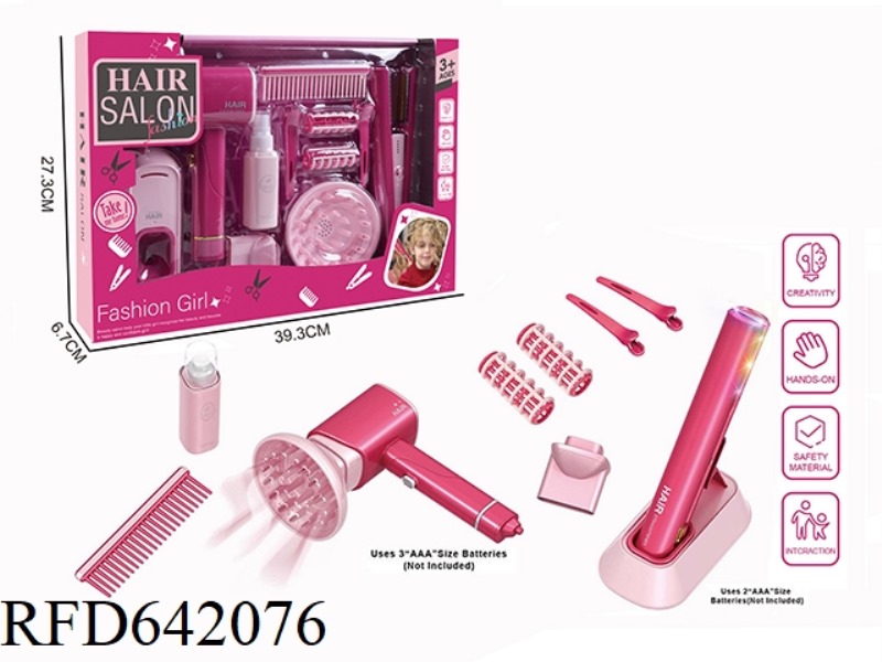 ELECTRIC SIMULATION HAIRDRESSING SET (12-PIECE SET WITH HAIR STRAIGHTENER)