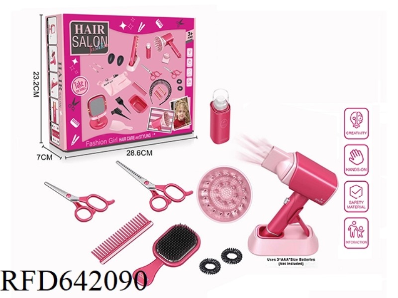 ELECTRIC SIMULATION HAIRDRESSING SET (12-PIECE SET WITH BLOWER)