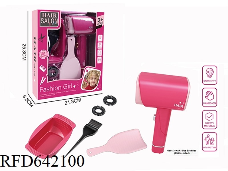 ELECTRIC SIMULATION HAIRDRESSING SET (6-PIECE SET WITH HAIR DRYER)