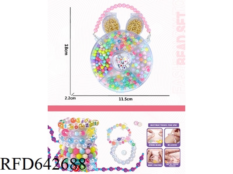 BRACELET RABBIT DIY BEADED BOX