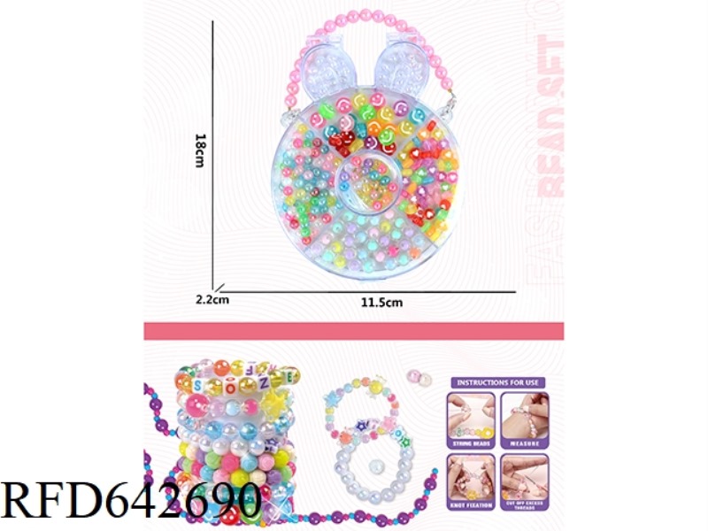 BRACELET RABBIT DIY BEADED BOX
