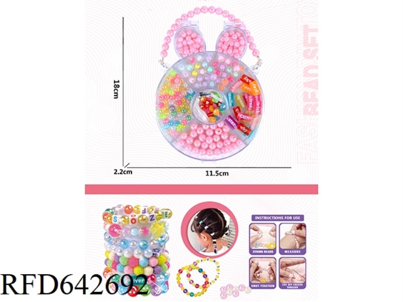 BRACELET RABBIT DIY BEADED BOX