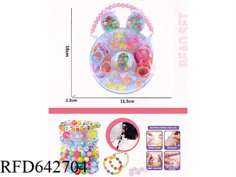 BRACELET RABBIT DIY BEADED BOX