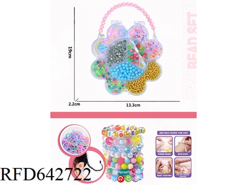 BRACELET WITH EIGHT PETALS DIY BEADED BOX