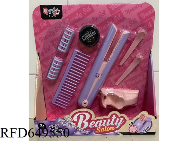 HAIRDRESSING SALON HAIR STRAIGHTENER SET (8PCS)