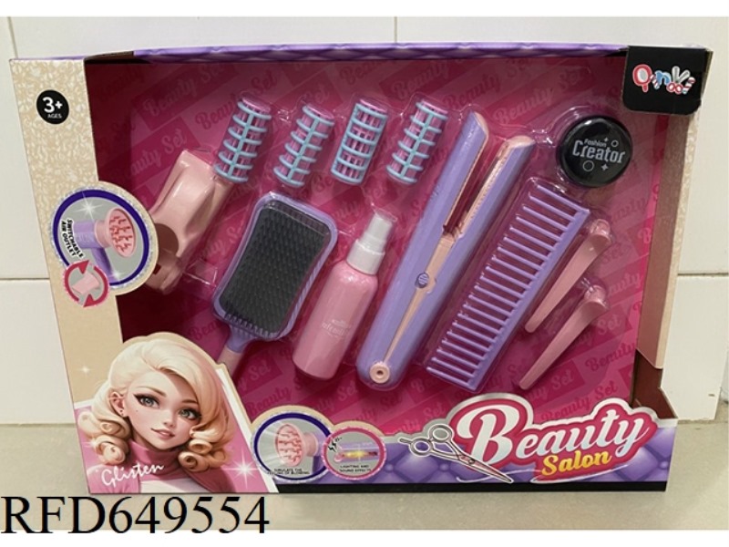 HAIRDRESSING SALON HAIR STRAIGHTENER SET (12PCS)