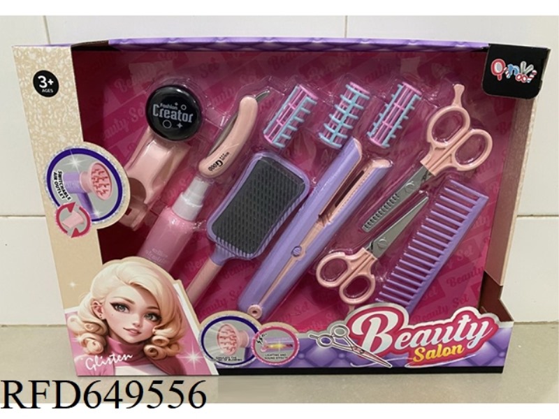 HAIRDRESSING SALON HAIR STRAIGHTENER SET (12PCS)