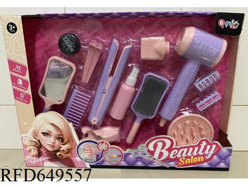 HAIR DRYER HAIR STRAIGHTENER SET FOR HAIR SALON (14PCS)