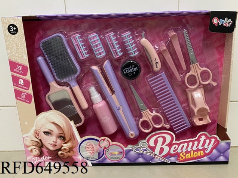HAIRDRESSING SALON HAIR STRAIGHTENER SET (16PCS)