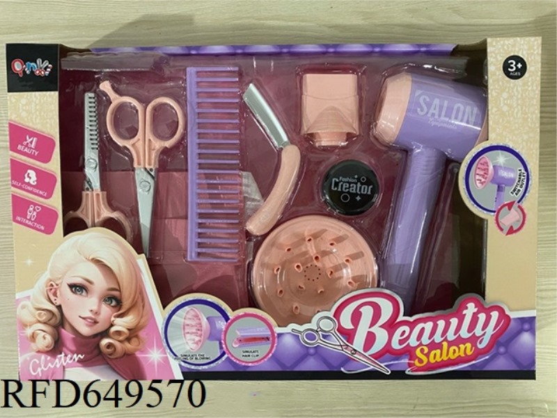 HAIR DRYER SET FOR HAIRDRESSING SALON (9PCS)