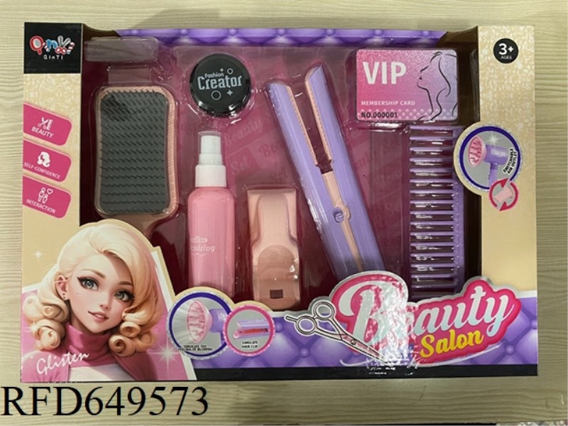 HAIRDRESSING SALON HAIR STRAIGHTENER SET (8PCS)