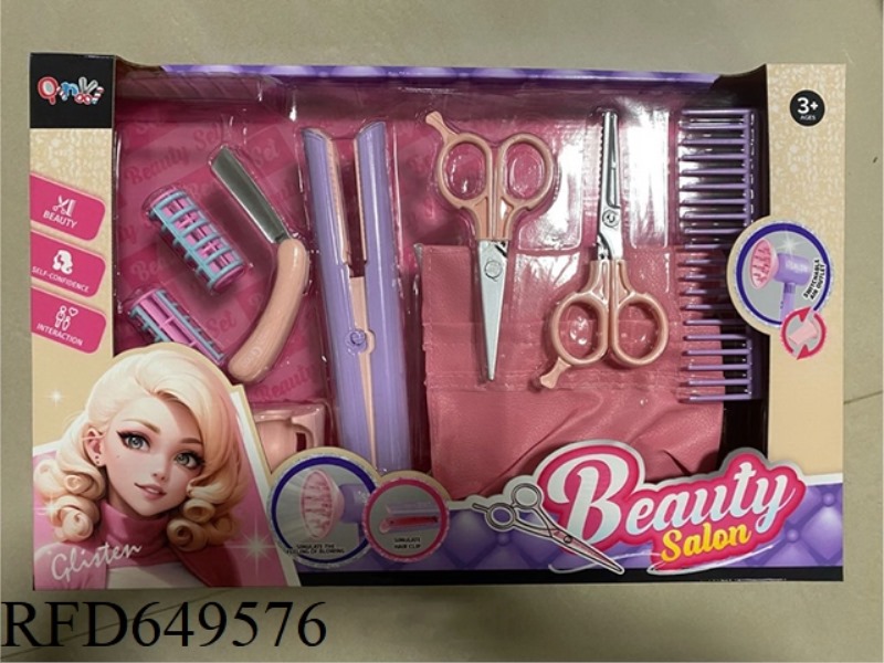 HAIRDRESSING SALON HAIR STRAIGHTENER SET (9PCS)