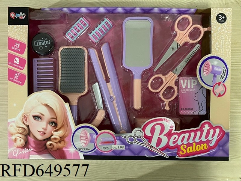 HAIRDRESSING SALON HAIR STRAIGHTENER SET (13PCS)