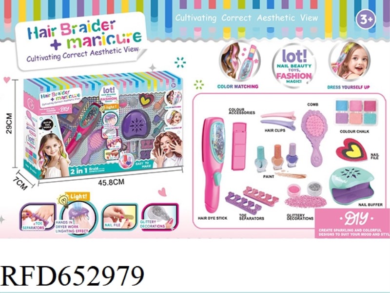 HAIR DYE AND MANICURE SET