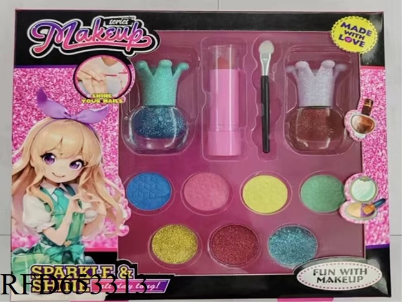 TWO-COLOR FLAT BOTTLE NAIL POLISH SET