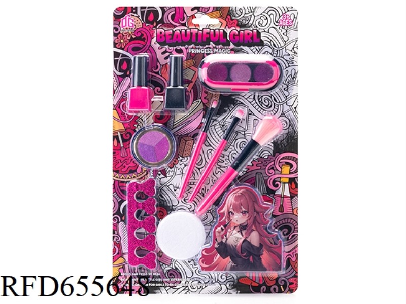 MANICURE GROOMING GIRL TOYS PLAY HOUSE NEW DIY SET (SMEARED WITHOUT COLOR)